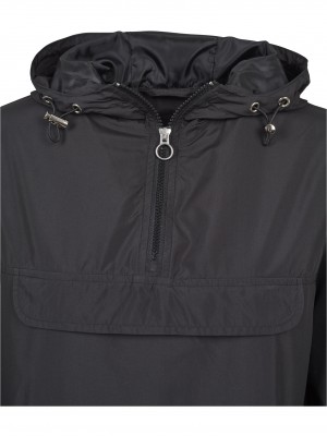 Детско яке - ветровка Urban Classics в черен цвят