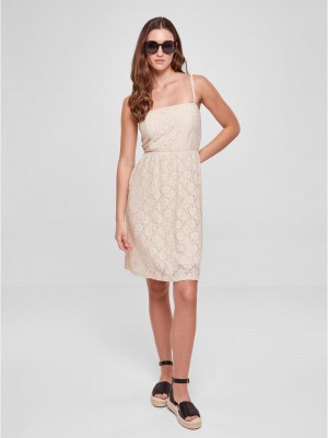 Дамска рокля в светлобежов цвят Urban Classics Ladies Dress