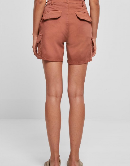 Дамски къси карго панталони в цвят праскова Urban Classics Ladies Cargo Shorts, Urban Classics, Къси панталони - Complex.bg