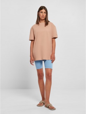 Дамска широка тениска в цвят праскова Urban Classics Boyfriend Tee