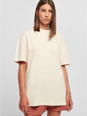 Дамска широка тениска в цвят екрю Urban Classics Boyfriend Tee