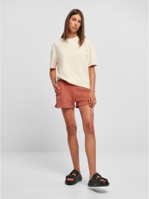 Дамска широка тениска в цвят екрю Urban Classics Boyfriend Tee