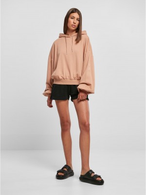 Дамски широк суичър с качулка в цвят праскова Ladies Terry Hoody