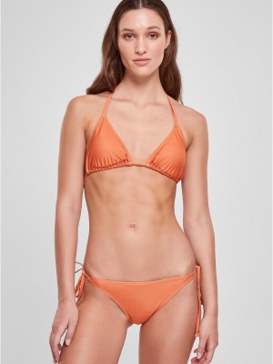 Дамски костюм от две части в оранжев цвят Urban Classics Ladies Bikini