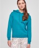 Дамски суичър в цвят тюркоаз Urban Classics Ladies Hoody, Urban Classics, Суичъри - Complex.bg