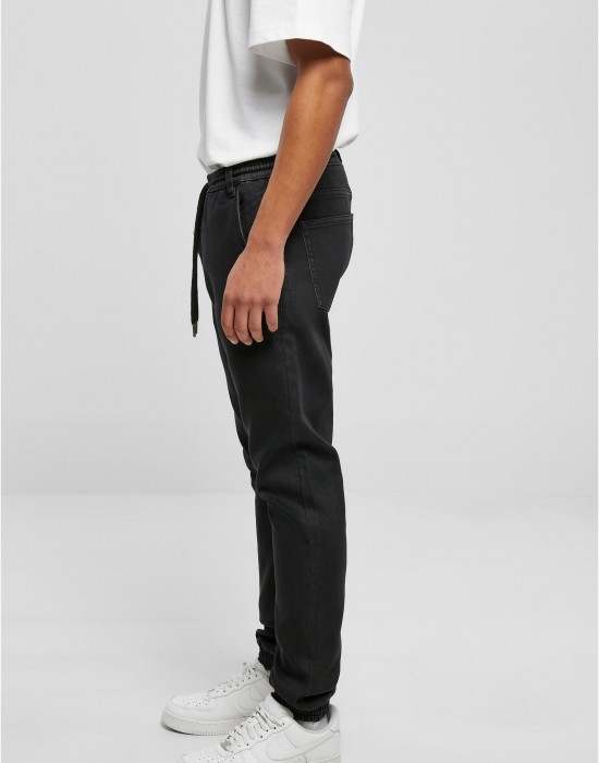 Мъжки дънков панталон в черен цвят Urban Classics Denim Jogpants, Urban Classics, Дънки - Complex.bg