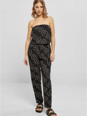 Дамски дълъг гащеризон в черен цвят Urban Classics 