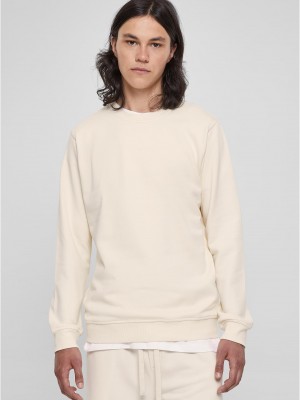 Мъжка блуза в цвят екрю Urban Classics Basic Terry Crew Мъжка блуза в цвят екрю Urban Classics Basic Terry Crew