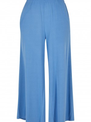 Дамски панталон в светлосин цвят Urban Classics Ladies Culotte