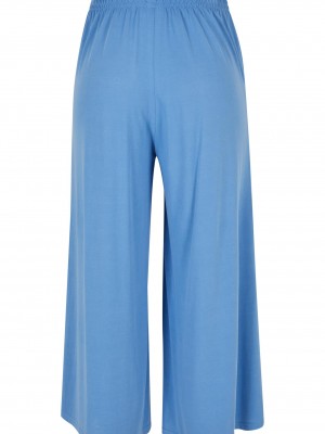 Дамски панталон в светлосин цвят Urban Classics Ladies Culotte