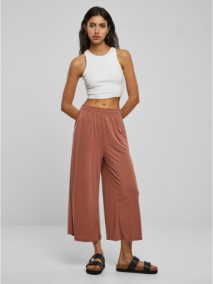 Дамски панталон в цвят праскова Urban Classics Ladies Culotte
