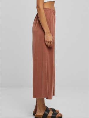 Дамски панталон в цвят праскова Urban Classics Ladies Culotte