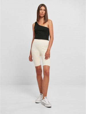 Дамски къс клин в цвят екрю Urban Classics Ladies Shorts Дамски къс клин в цвят екрю Urban Classics Ladies Shorts