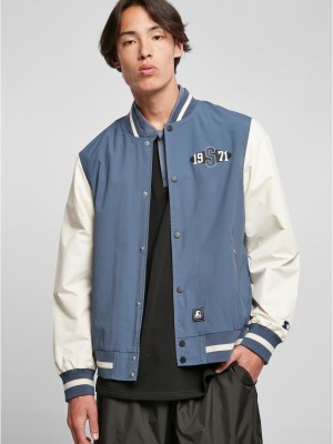 Мъжко колежанско яке в светлосин цвят Starter College Jacket