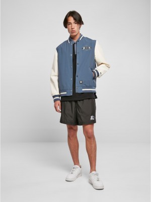 Мъжко колежанско яке в светлосин цвят Starter College Jacket
