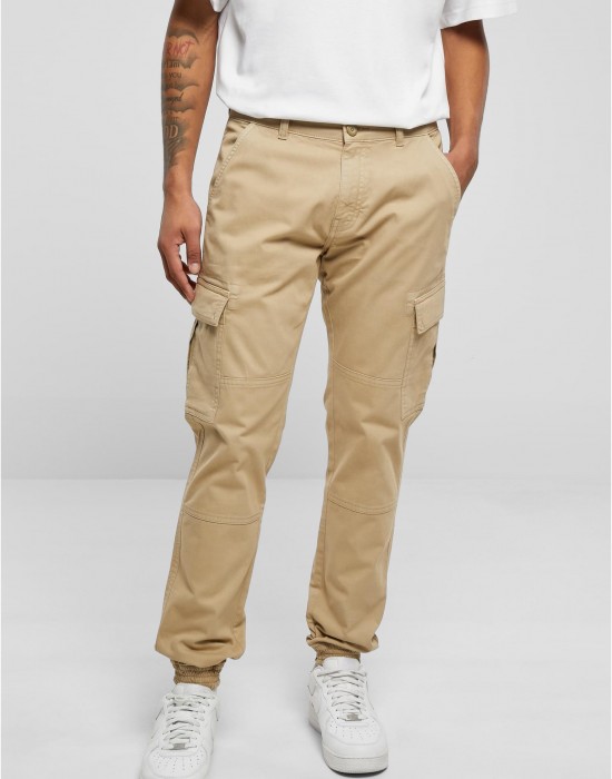 Мъжки карго панталони в бежов цвят Urban Classics Washed Cargo Pants, Urban Classics, Панталони - Complex.bg