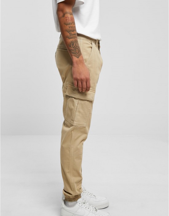 Мъжки карго панталони в бежов цвят Urban Classics Washed Cargo Pants, Urban Classics, Панталони - Complex.bg