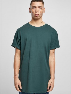 Мъжка дълга тениска в тъмнозелен цвят Urban Classics Long Shaped Tee Мъжка дълга тениска в тъмнозелен цвят Urban Classics Long Shaped Tee