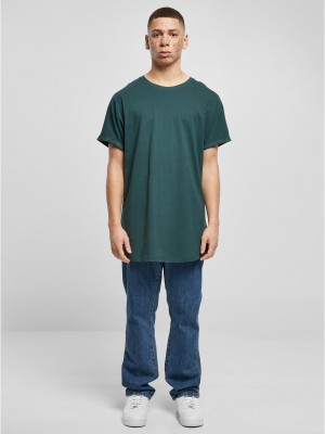 Мъжка дълга тениска в тъмнозелен цвят Urban Classics Long Shaped Tee Мъжка дълга тениска в тъмнозелен цвят Urban Classics Long Shaped Tee