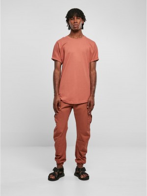 Мъжка дълга тениска в цвят праскова Urban Classics Long Shaped Tee Мъжка дълга тениска в цвят праскова Urban Classics Long Shaped Tee