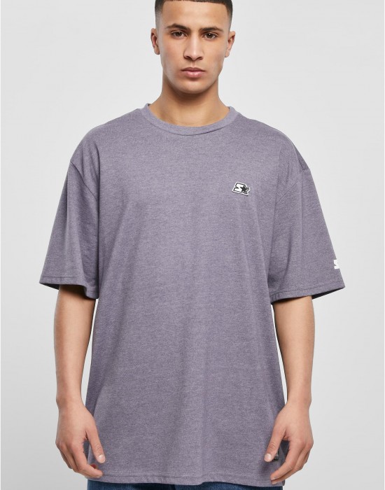 Мъжка широка тениска в светлолилав цвят Starter Essential, STARTER, Тениски - Complex.bg
