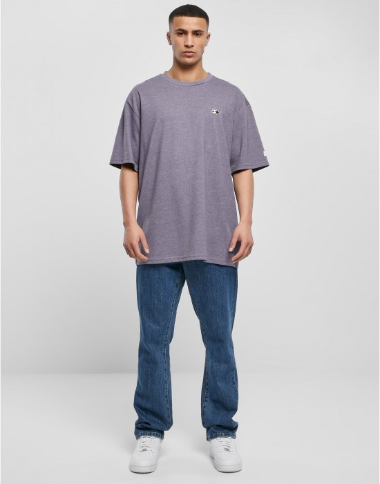 Мъжка широка тениска в светлолилав цвят Starter Essential, STARTER, Тениски - Complex.bg