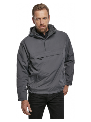 Ветровка с подплата в цвят антрацит Brandit anthracite