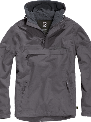 Ветровка с подплата в цвят антрацит Brandit anthracite