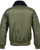 Авиаторско мъжко яке в цвят маслина Brandit MA2 Jacket Fur Collar, Brandit, Зимни якета - Complex.bg