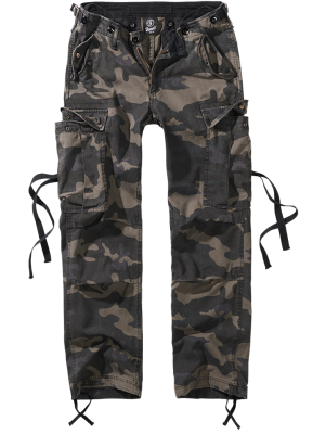 Дамски карго панталон в тъмен камуфлажен цвят Brandit M-65 