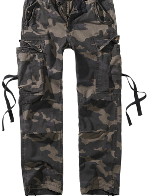 Дамски карго панталон в тъмен камуфлажен цвят Brandit M-65 