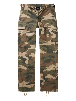 Дамски карго панталон в камуфлажен цвят Brandit Ripstop light woodland