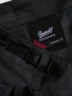 Дамски карго панталон в черен цвят Ripstop