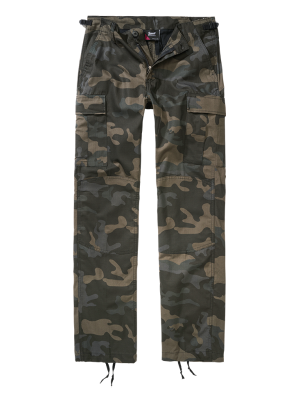 Дамски карго панталон в тъмен камуфлаж Brandit Ripstop