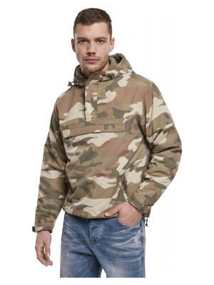 Ветровка с подплата в камуфлажен цвят Brandit light woodland 