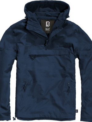 Ветровка с подплата в тъмносин цвят Brandit navy