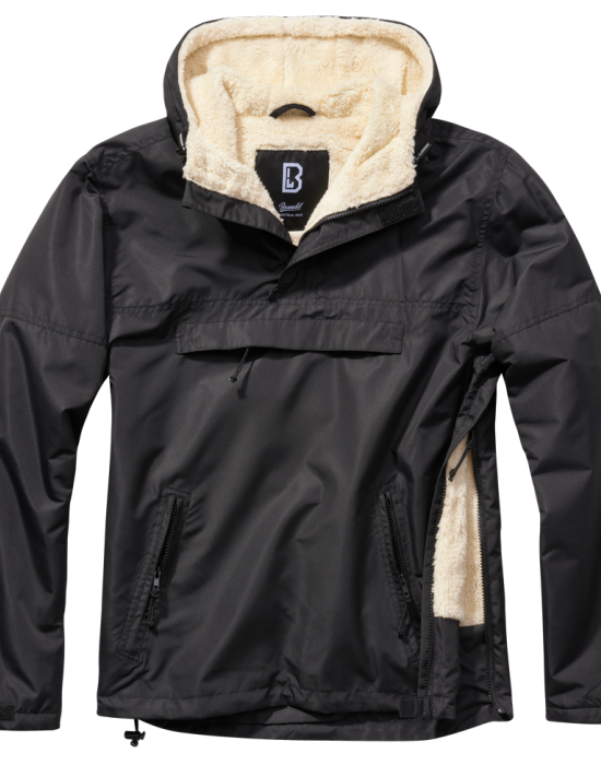 Мъжка дебела ветровка в черен цвят Brandit Woodland, Brandit, Зимни якета - Complex.bg