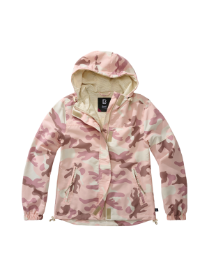 Дамско лятно яке в светъл камуфлаж Brandit Windbreaker candy camo