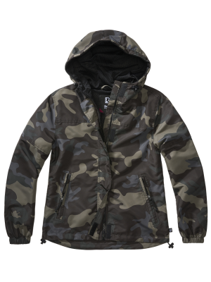Дамско лятно яке в тъмен камуфлаж Brandit Windbreaker darkcamo