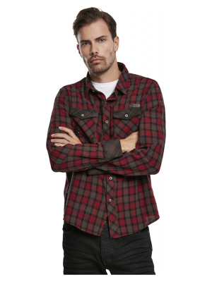 Мъжка риза в червен цвят Brandit Duncan