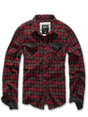 Мъжка риза в червен цвят Brandit Duncan