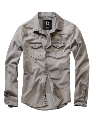 Мъжка дънкова риза в сив цвят Brandit Riley Denim Shirt grey  