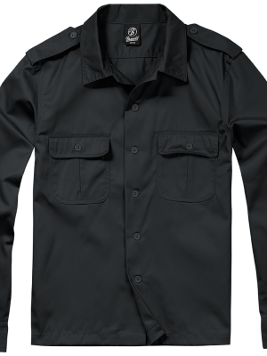 Мъжка риза в черно Brandit US Shirt 