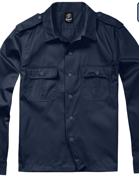 Мъжка риза в тъмносин цвят Brandit US Shirt, Brandit, Блузи и Ризи - Complex.bg