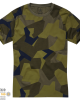 Мъжка изчистена тениска в камуфлажен цвят Brandit swedish camo M90, Brandit, Блузи и Ризи - Complex.bg