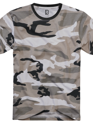 Мъжка изчистена тениска в сив камуфлаж Brandit urban Мъжка изчистена тениска в сив камуфлаж Brandit urban