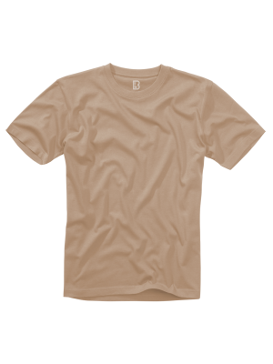 Мъжка изчистена тениска в бежов цвят Brandit