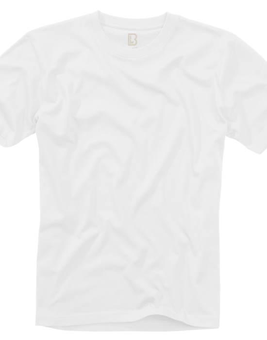 Мъжка изчистена тениска в бял цвят Brandit, Brandit, Блузи и Ризи - Complex.bg