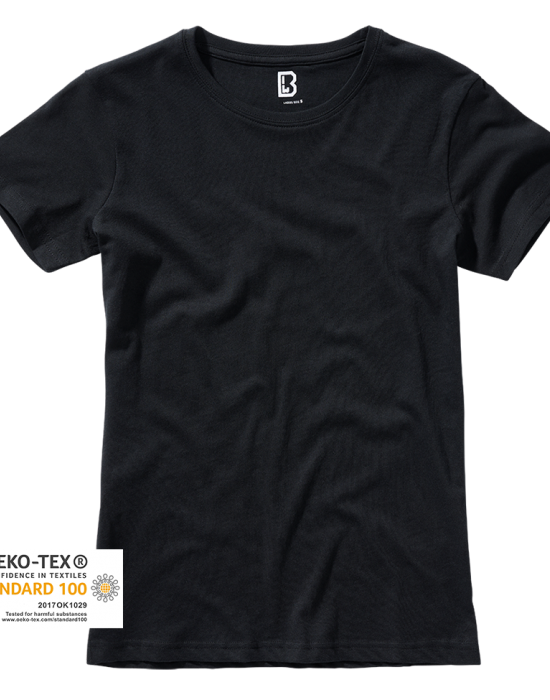 Дамска изчистена тениска в черен цвят Brandit, Brandit, Блузи и Ризи - Complex.bg