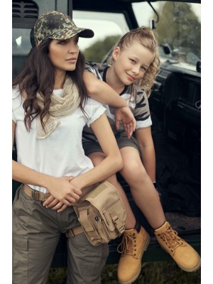 Дамска изчистена тениска в бял цвят Brandit 